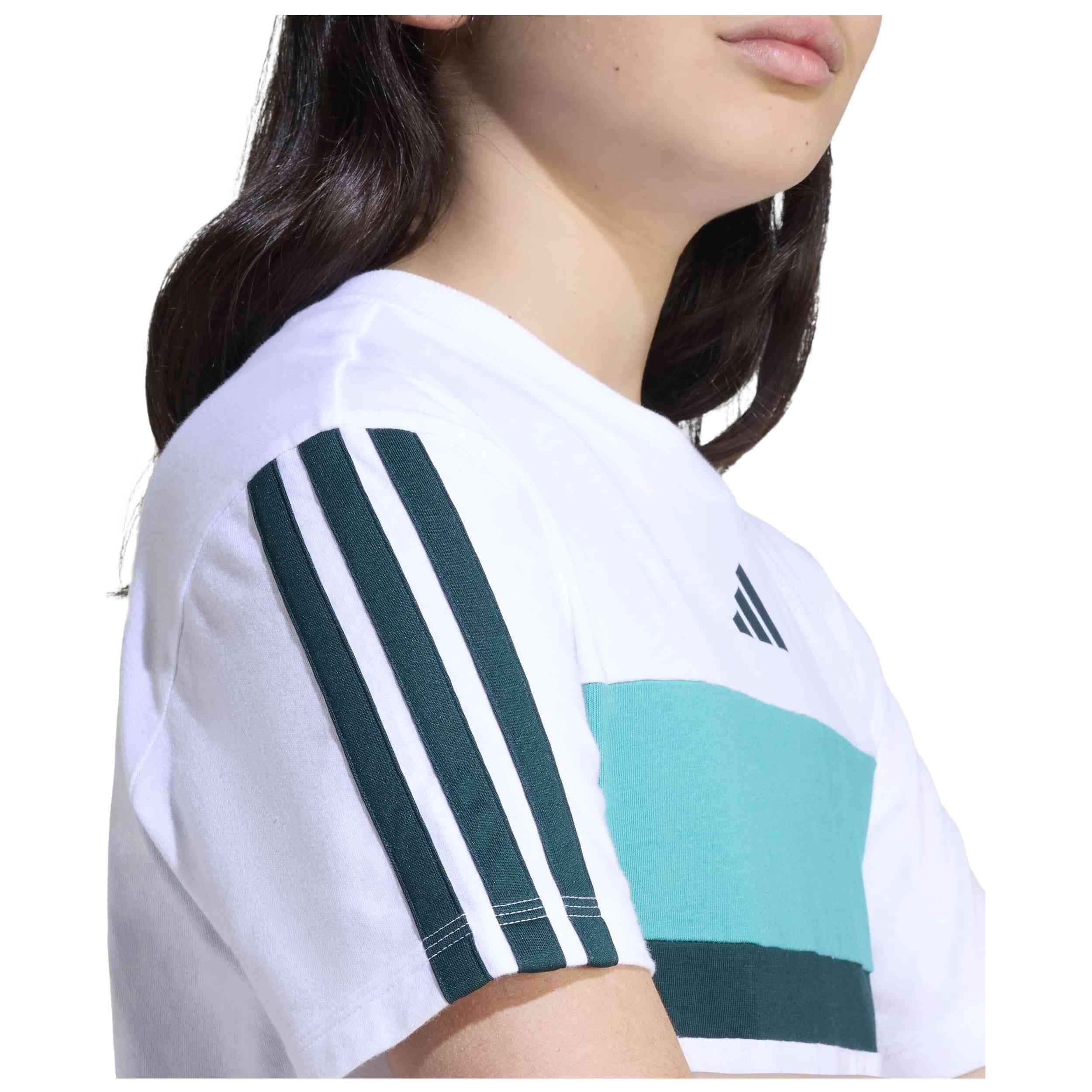T-shirt Adidas modèle adidas Camiseta Seasonal Essentials T pour unisexe enfants 4/5