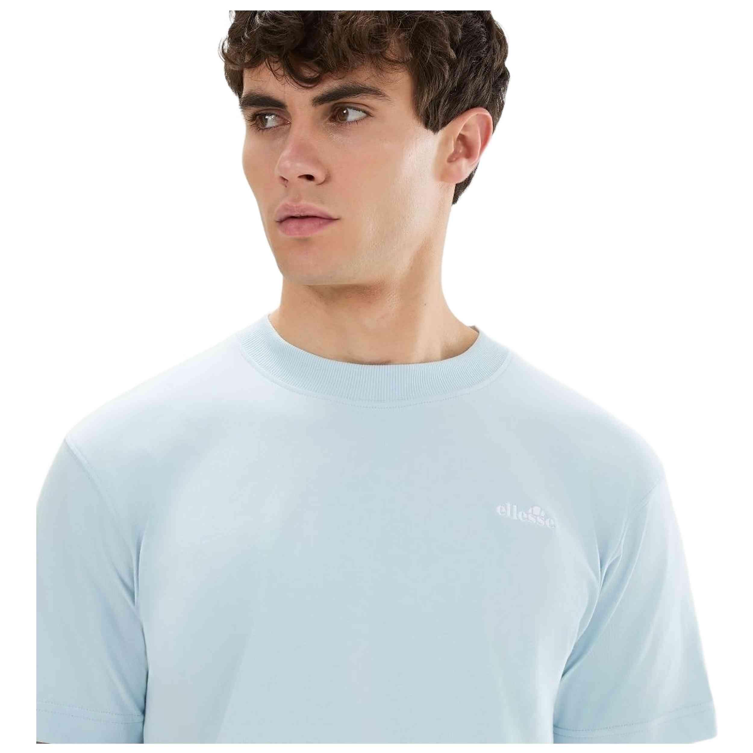 Kurzarmshirt Ellesse Modell SHD24371-BLU für männer 5/5