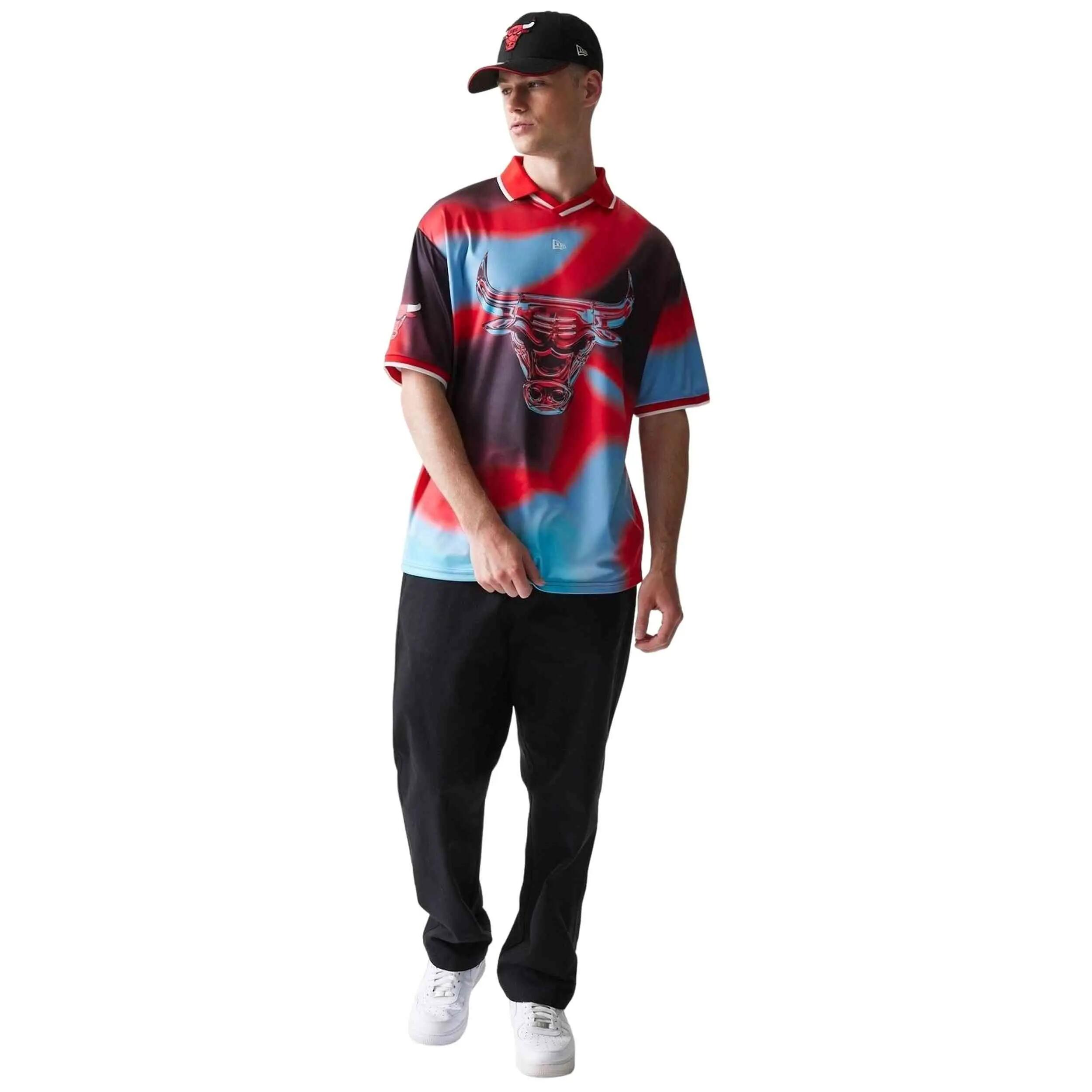 T-shirt New Era modelo NBA Chicago Bulls unisex para homem 2/5