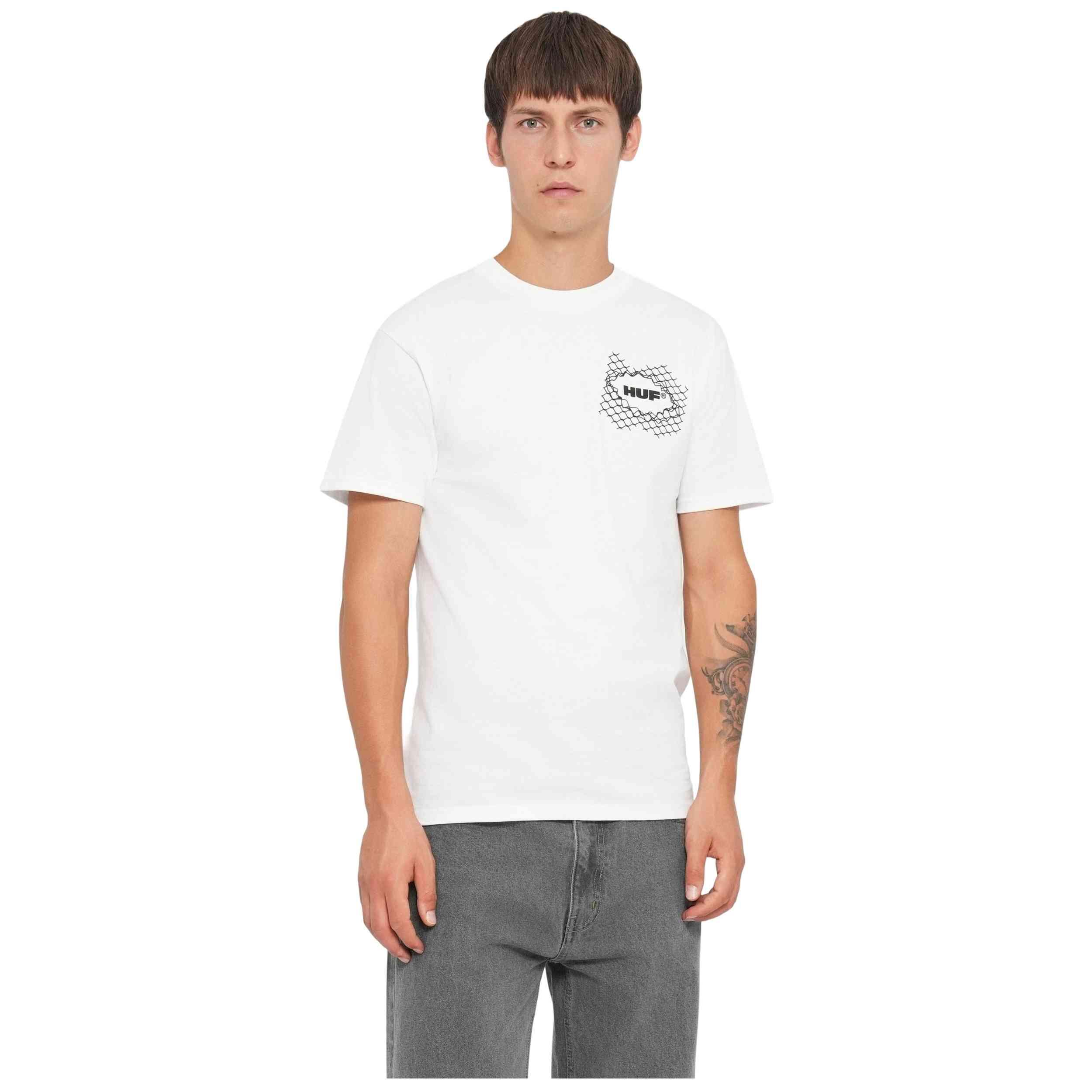 Maglia a maniche corte Huf modello THE DAWGS TEE per uomini 3/4