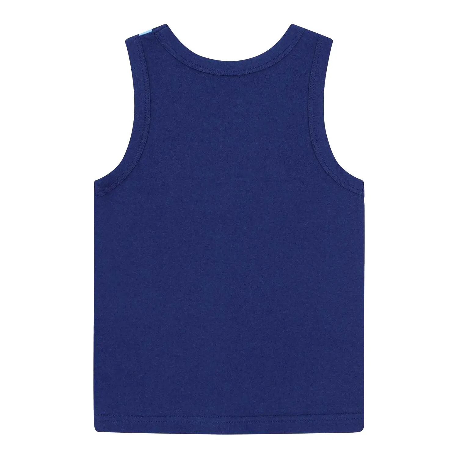 Boys Crest Top & Shorts Set (Blue) 3/5