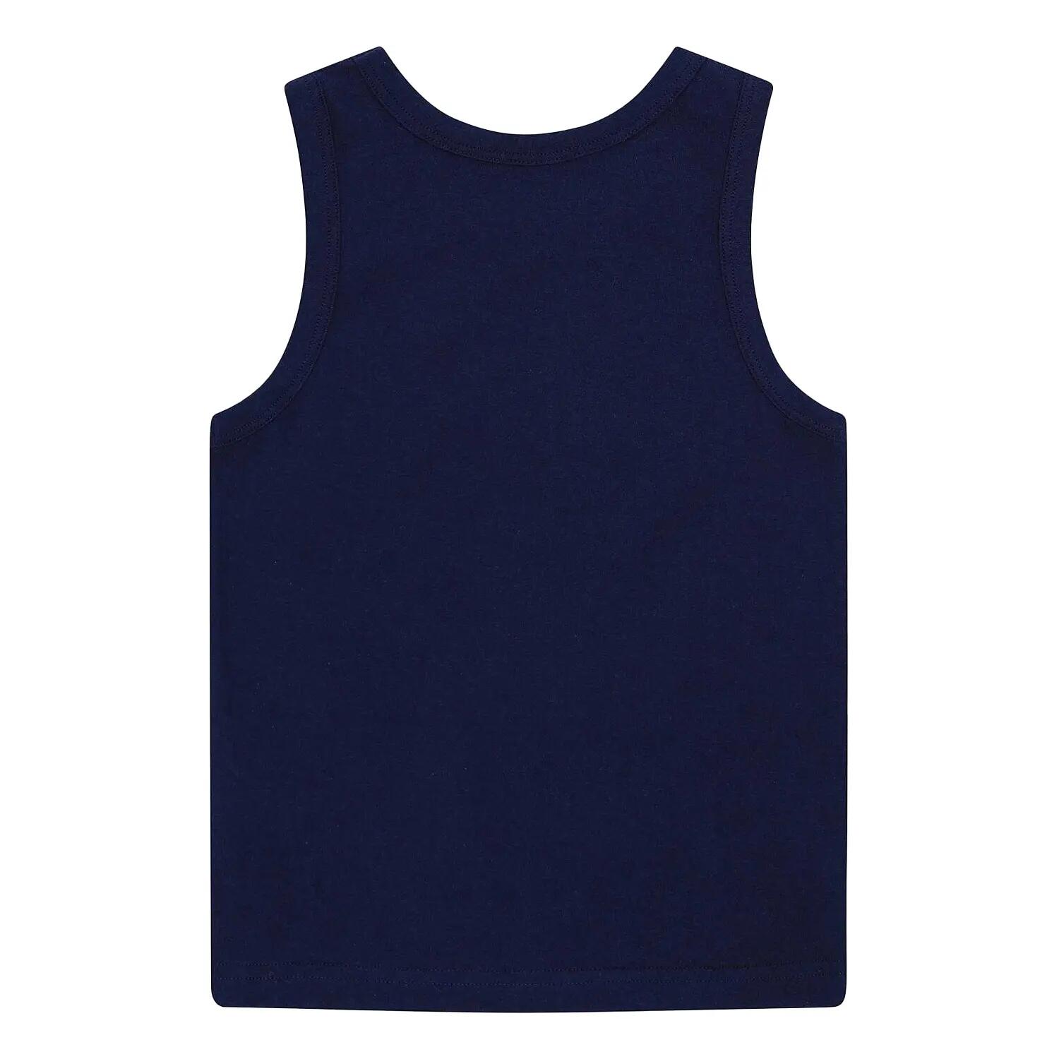 Ensemble Haut Et Short Motif/style Emblème Garçon (Bleu) 3/7