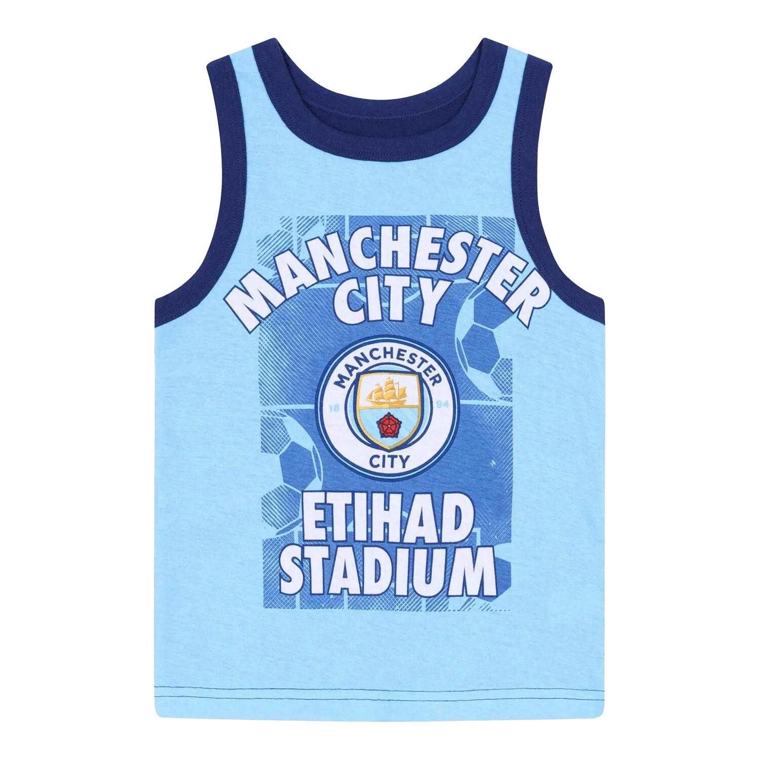 Boys Crest Top & Shorts Set (Blue) 2/5
