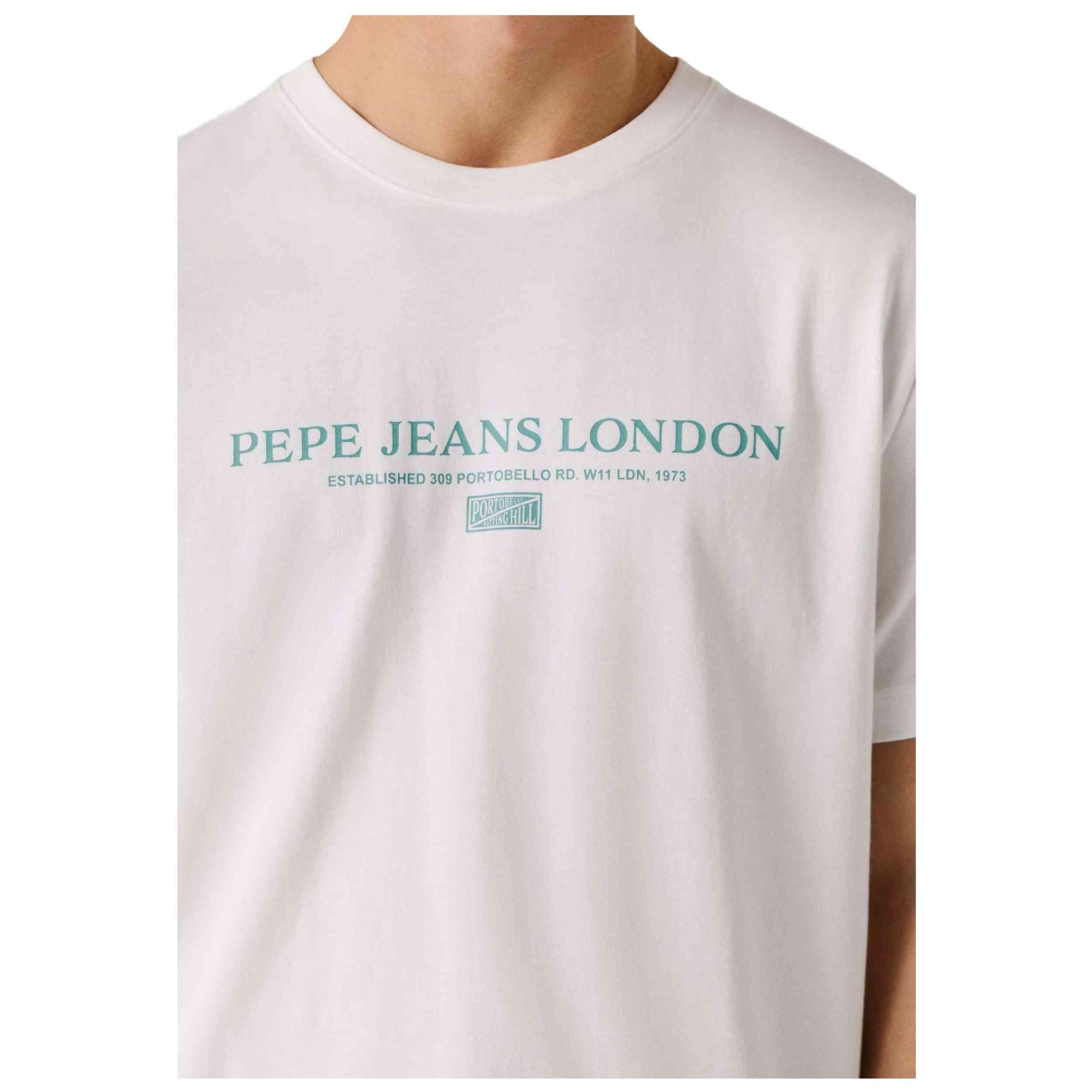 T-shirt Pepe jeans modèle SUMMER SEASONAL LOGO TEE pour homme 5/5