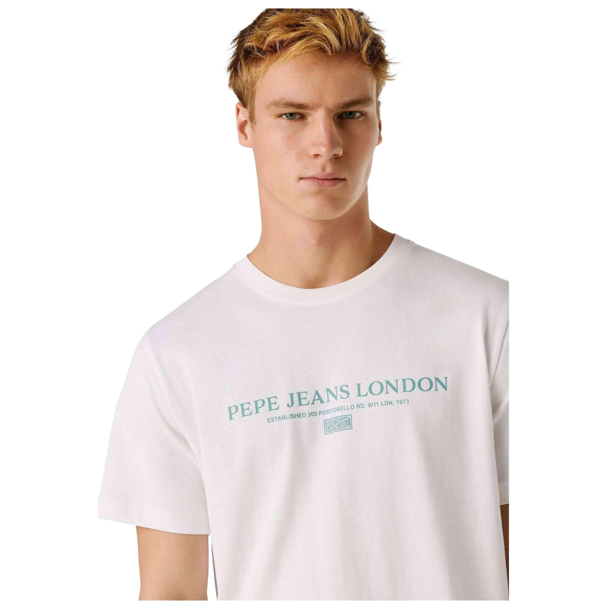 T-shirt Pepe jeans modèle SUMMER SEASONAL LOGO TEE pour homme 4/5