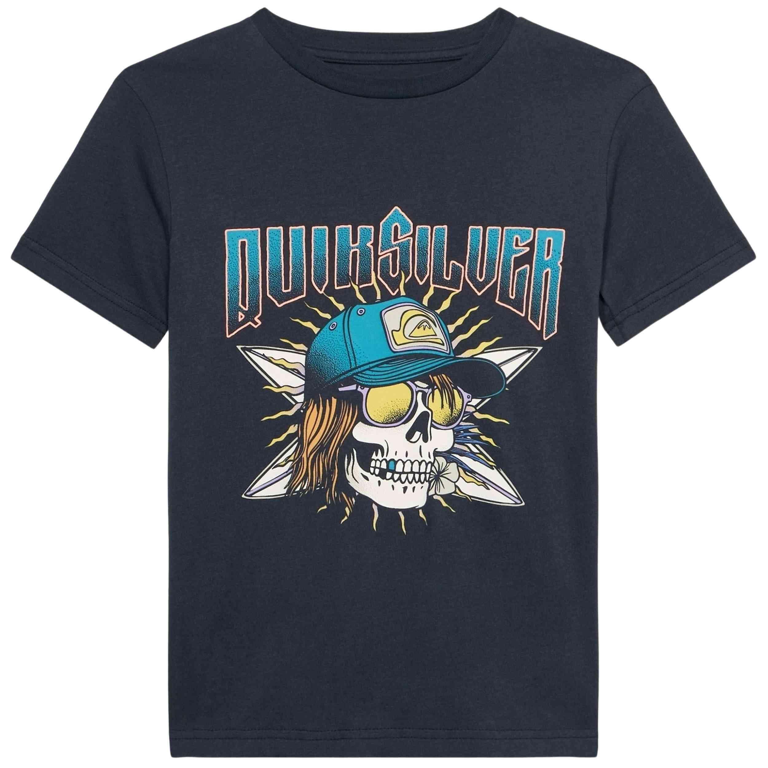 T-shirt met korte mouwen Quiksilver model skull voor jongens 3/5