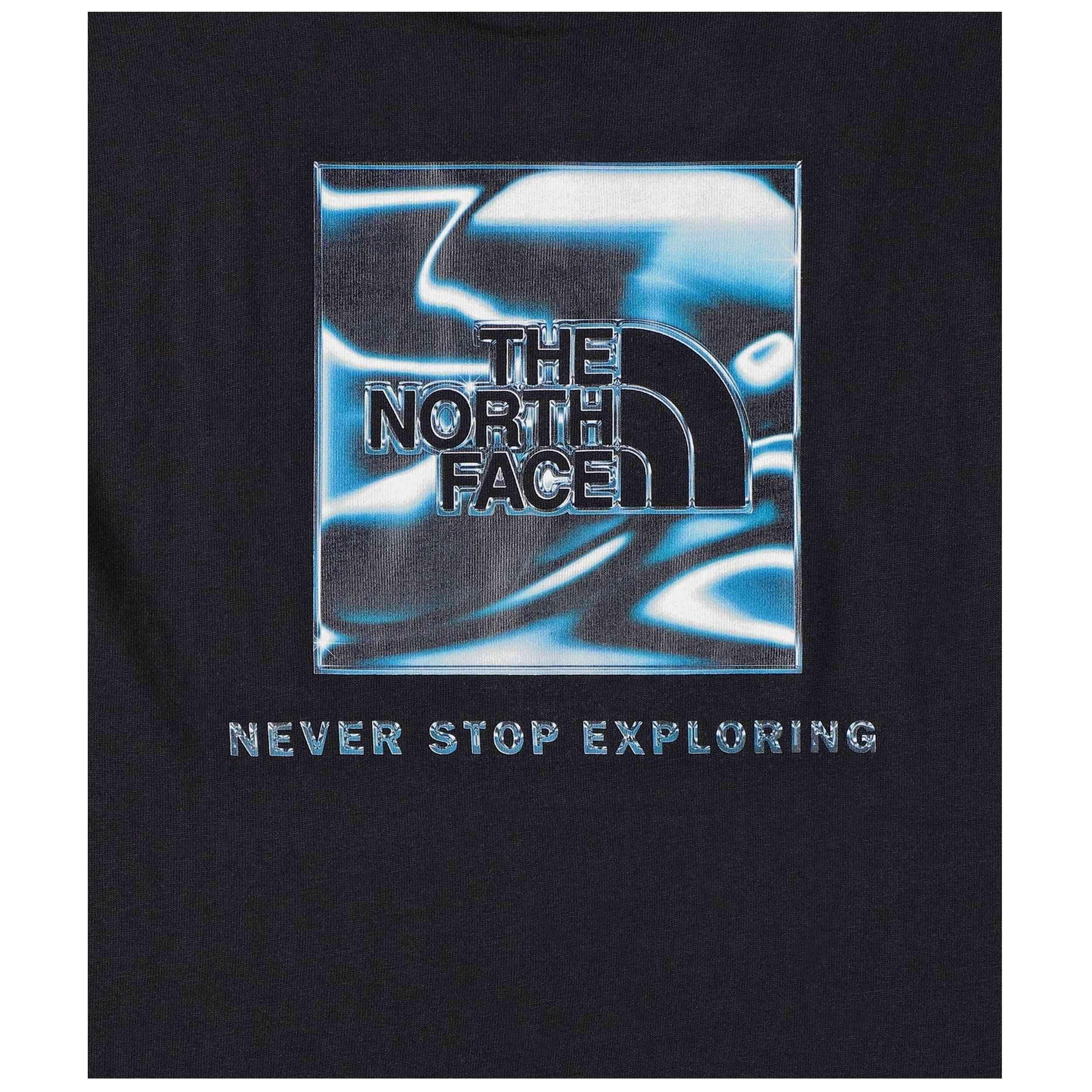 T-shirt The north face modèle Liquid Box NSE pour homme 3/4