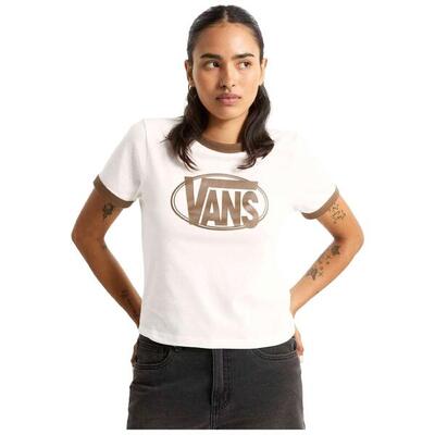 T-shirt met korte mouwen vans model w center chest voor vrouwen