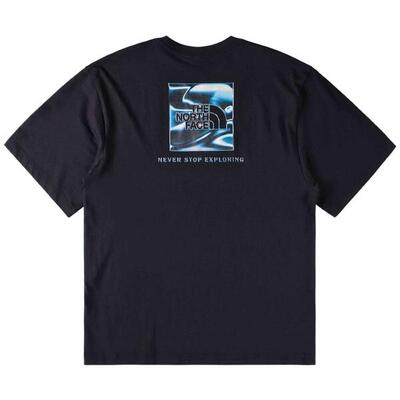 T-shirt met korte mouwen the north face model liquid box nse voor mannen