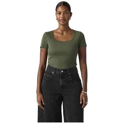 Maglia a maniche corte Levi's modello ESSENTIAL SQRD NECK TEE GARMEN per donne