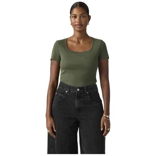 T-shirt Levi's modèle ESSENTIAL SQRD NECK TEE GARMEN pour femmes