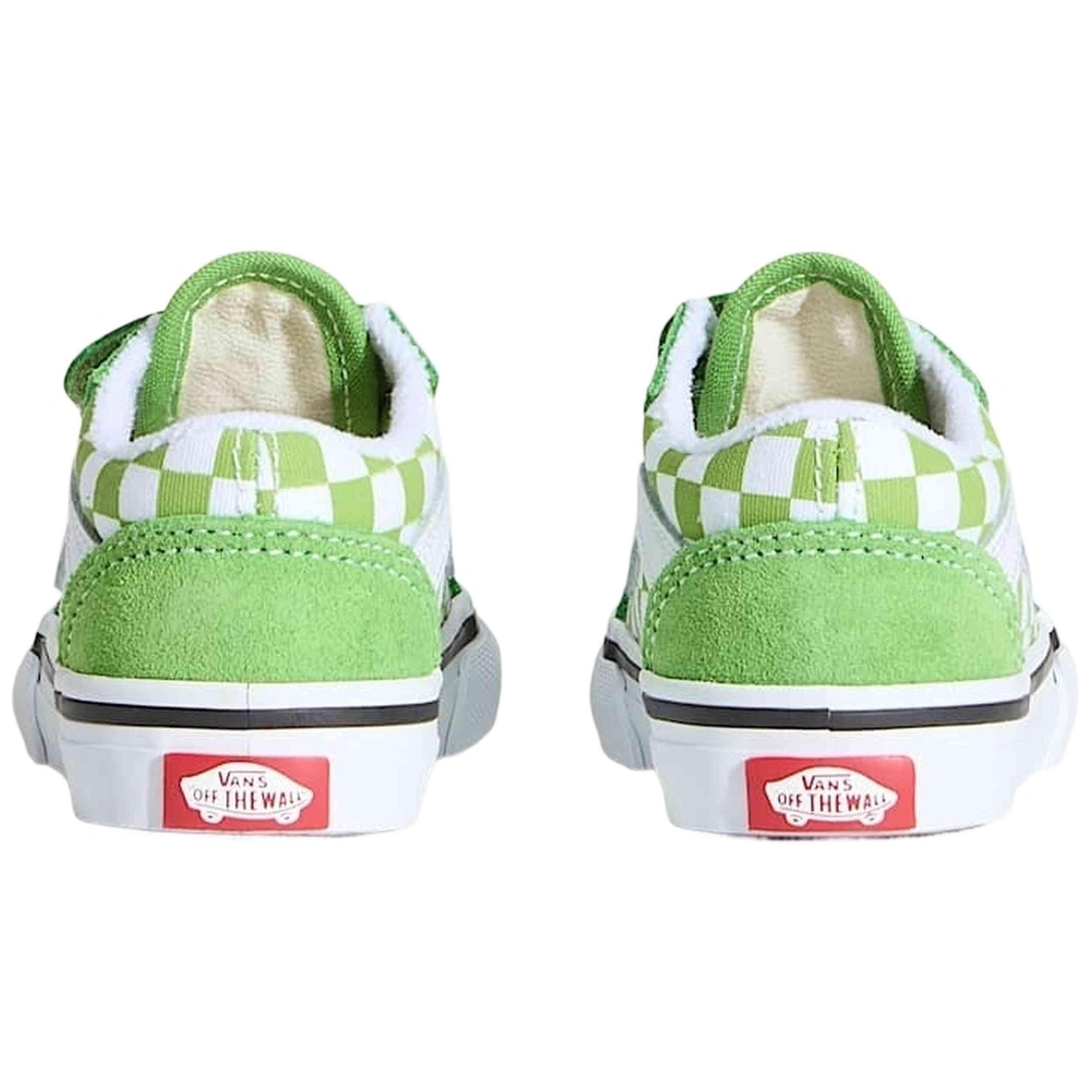 Scarpe Vans modello Zapatillas Vans Old Skool Sidestripe verde blanco per unisex 4/4