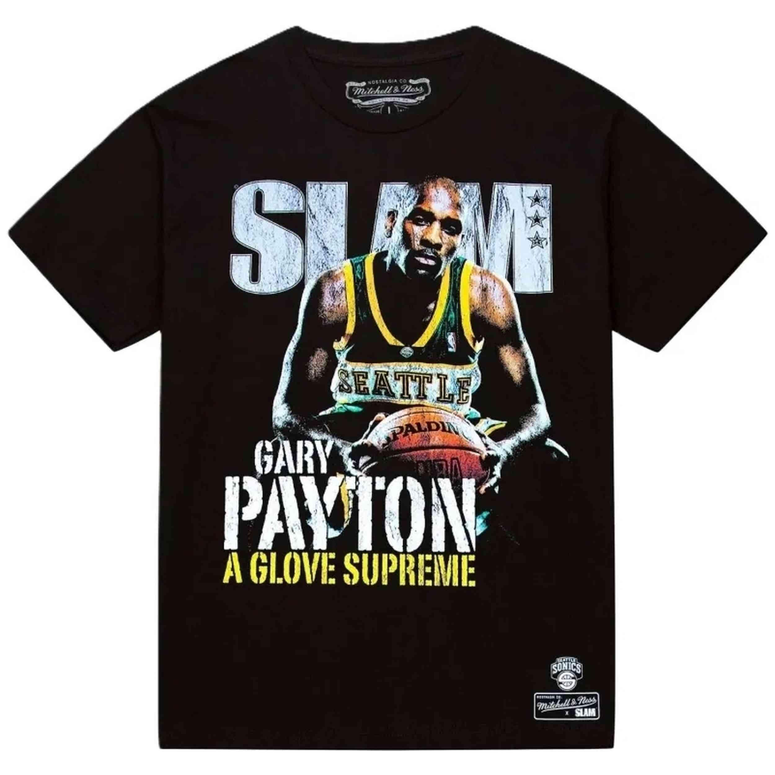 T-shirt Mitchell & ness modèle BMTRINTL1276-SSUBLCKGP pour unisexe 1/3