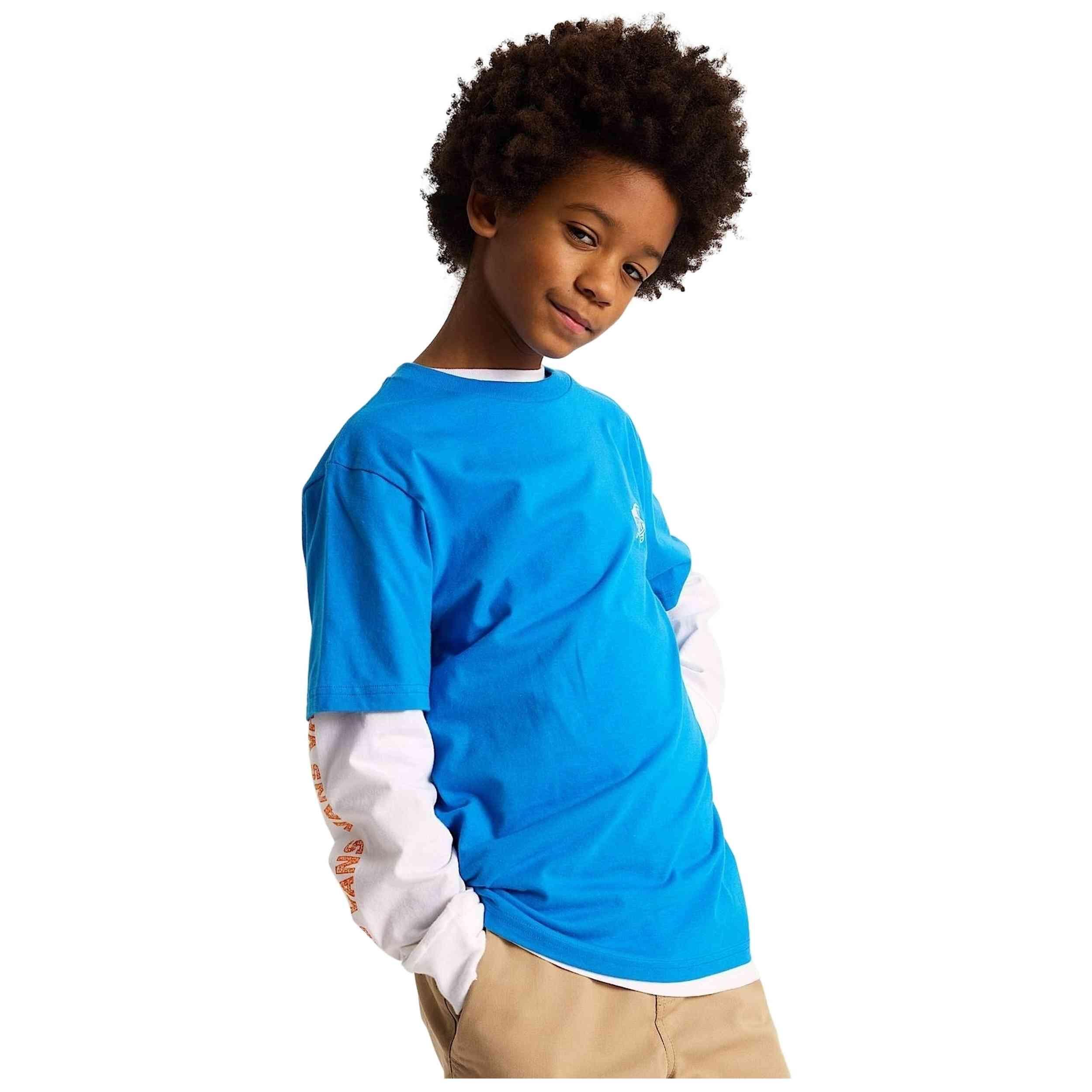 Camiseta de manga corta Vans modelo VN000T30FNM1-BLU para niños 3/5