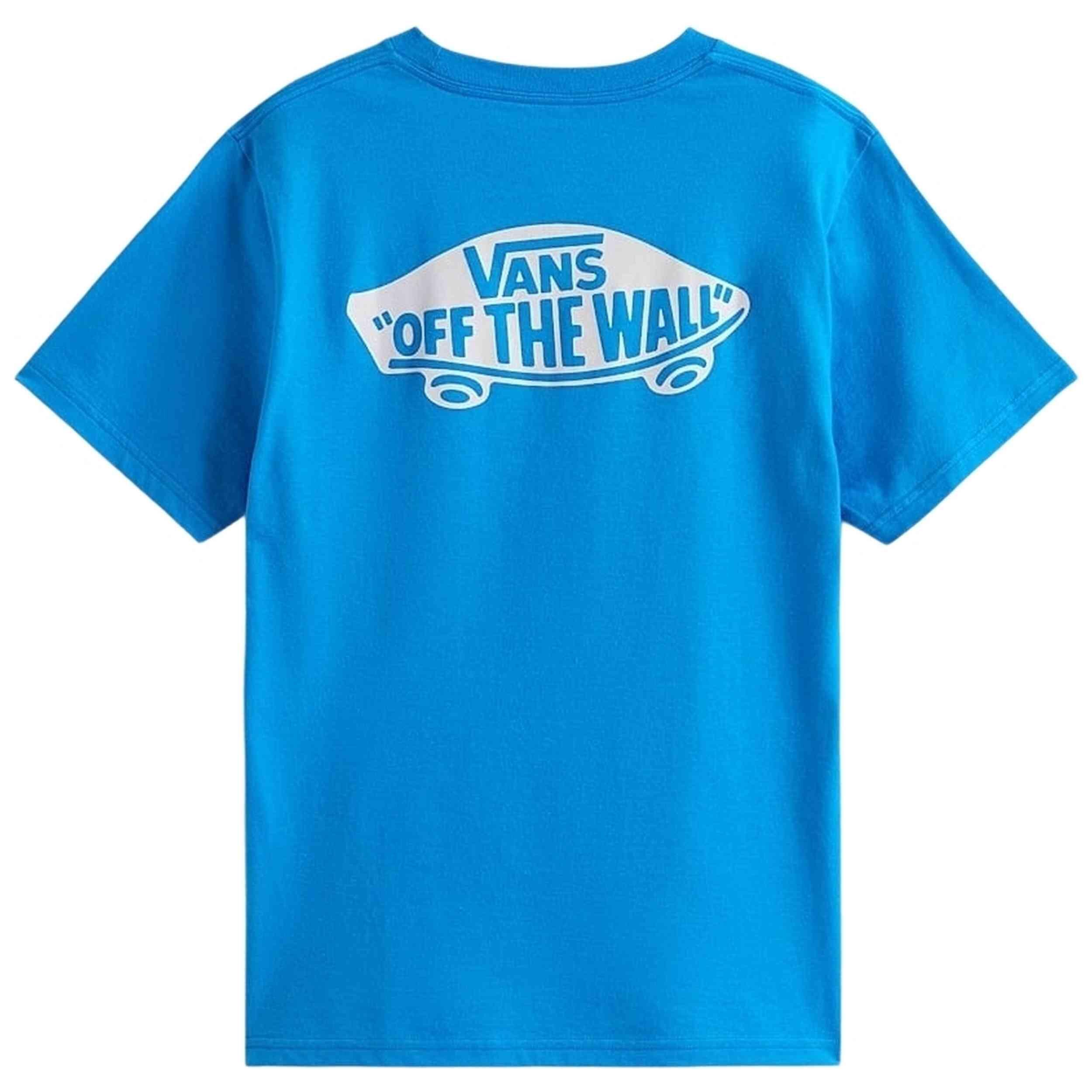 Camiseta de manga corta Vans modelo VN000T30FNM1-BLU para niños 2/5