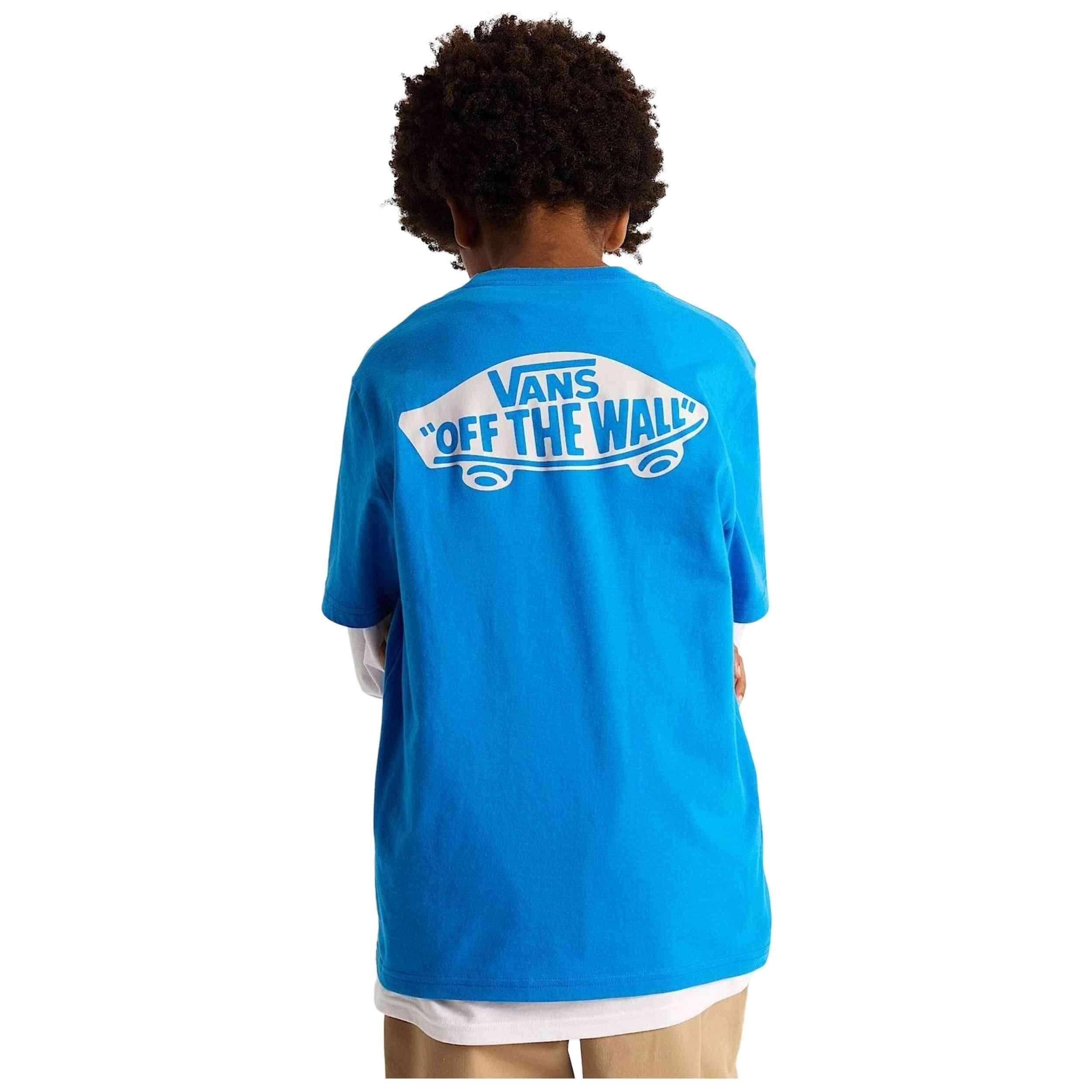 Camiseta de manga corta Vans modelo VN000T30FNM1-BLU para niños 4/5
