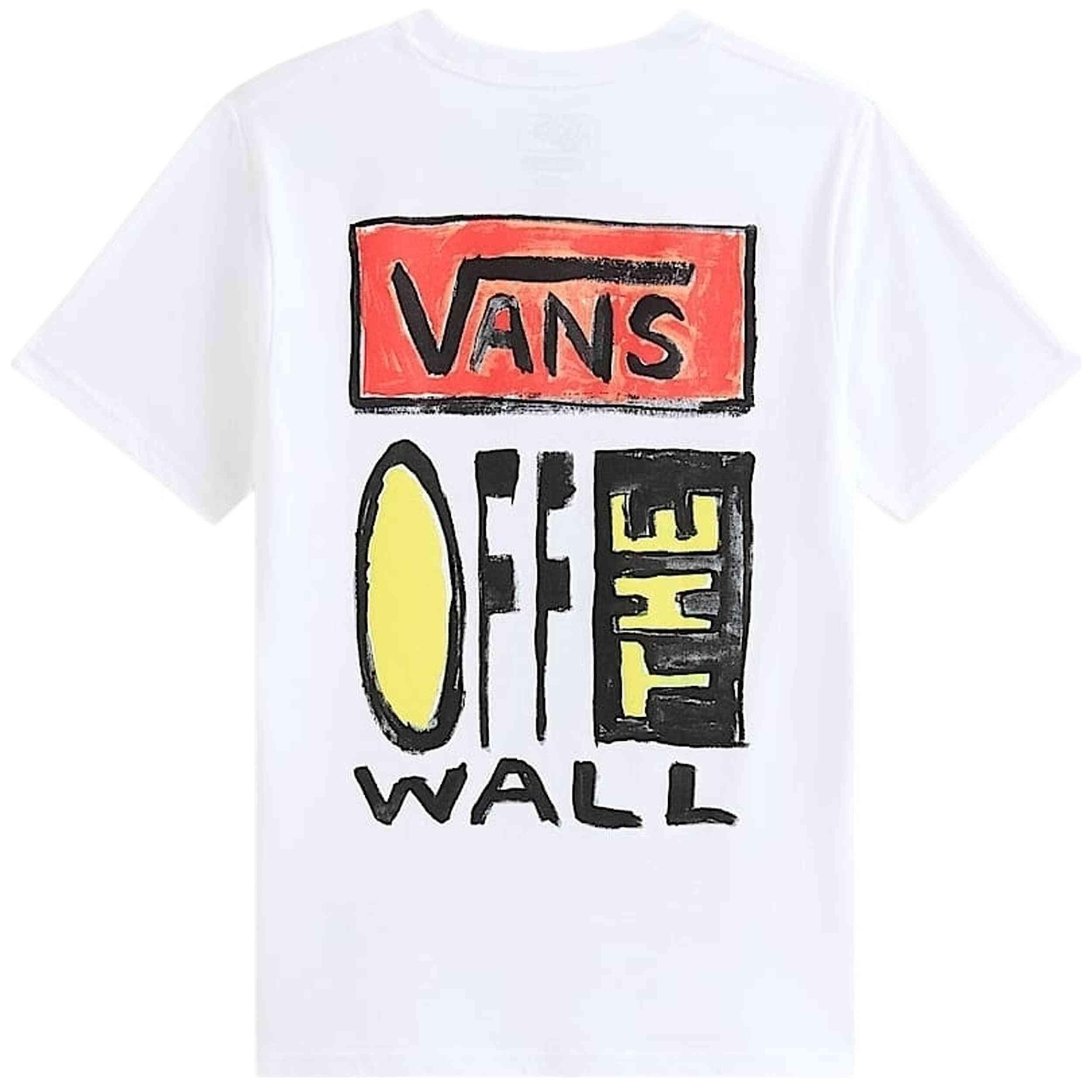 T-shirt Vans modelo Vans On Canvas SS White para crianças unissex 2/5