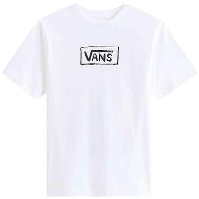 T-shirt met korte mouwen vans model vans on canvas ss white voor unisex jongens