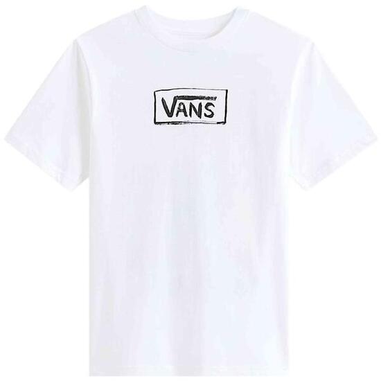 Maglia a maniche corte Vans modello Vans On Canvas SS White per unisex ragazzi