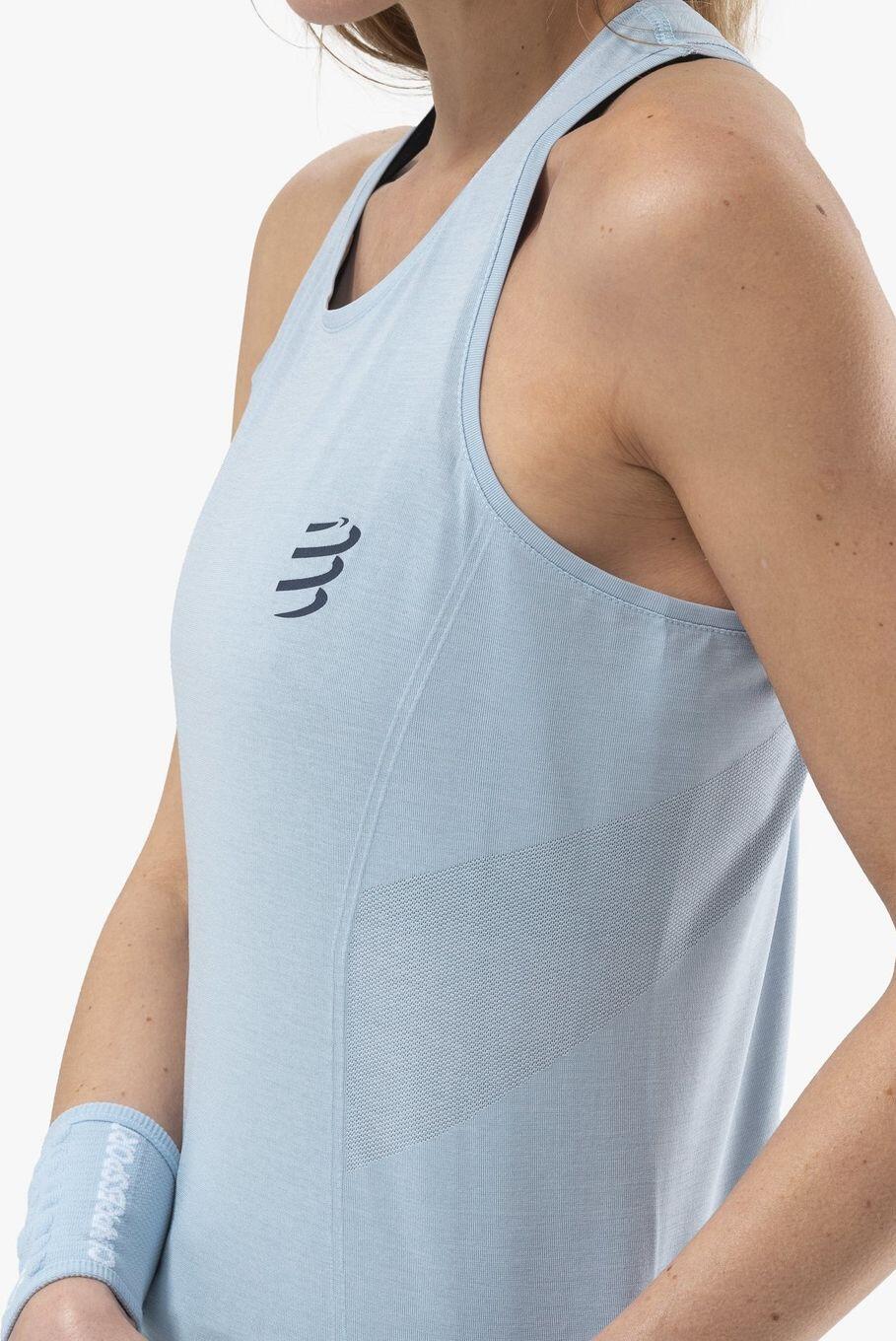 Compressport Performance Tank Blue Women 3/5