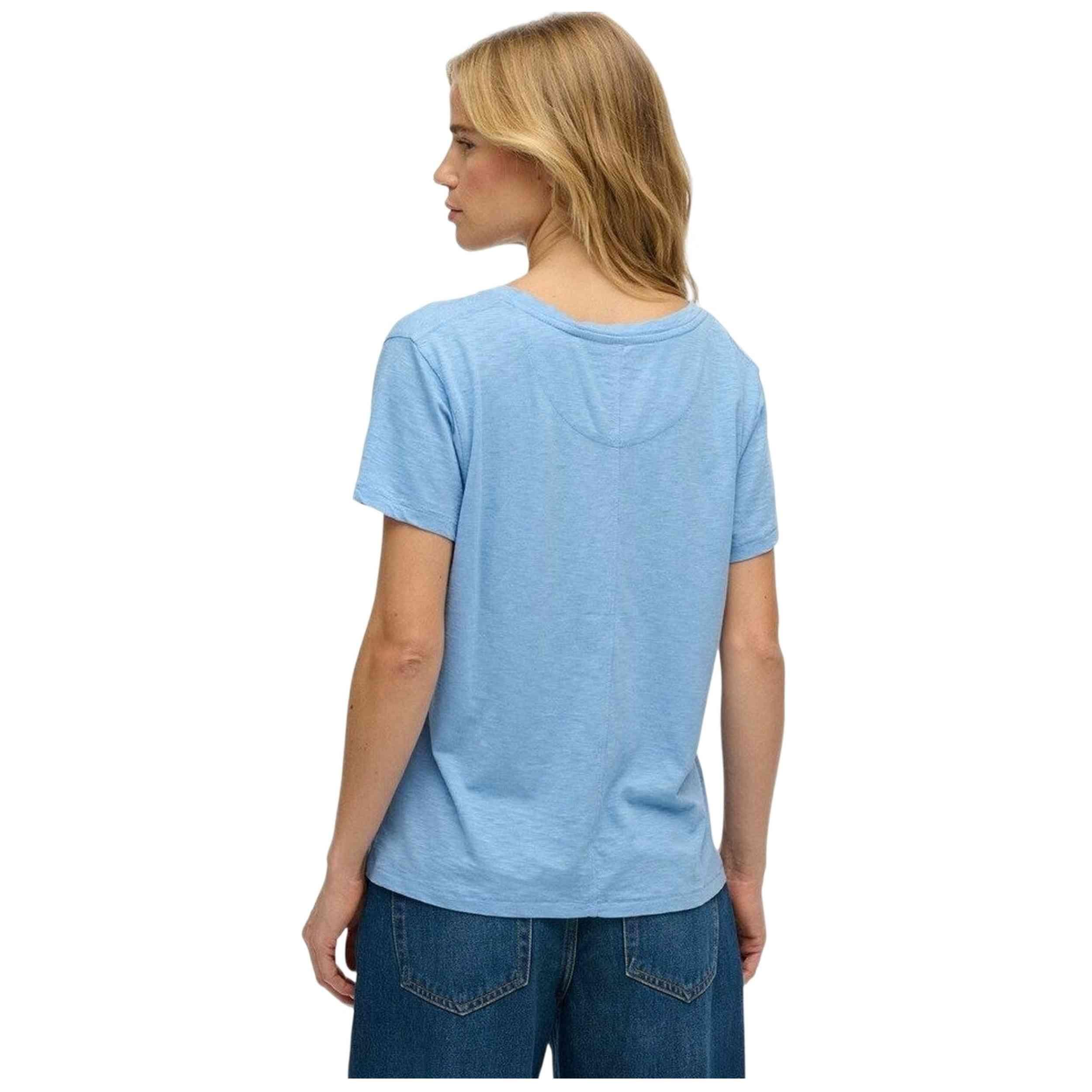 T-shirt Superdry modelo STUDIOS SLUB EMB VEE TEE para mulheres 3/5