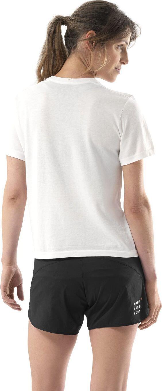 T-shirt manches courtes Compressport Podium Blanc Femme 2/4