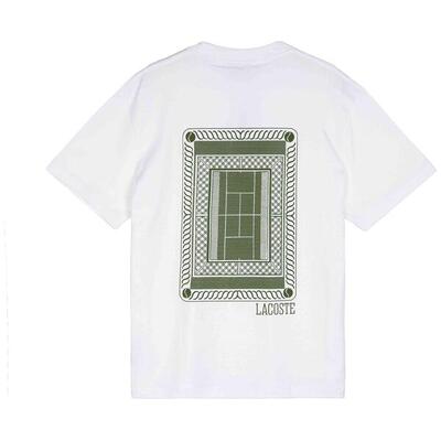 T-shirt met korte mouwen lacoste model tee-shirts col rond homme adu voor mannen