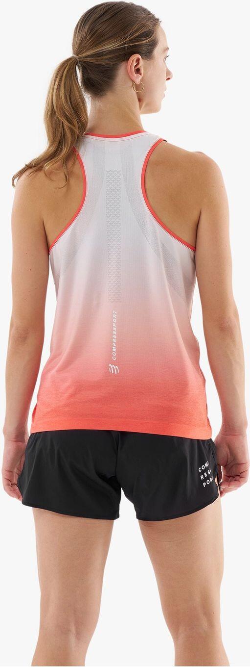 Compressport Performance Tanktop Rot/Weiß Damen 2/4