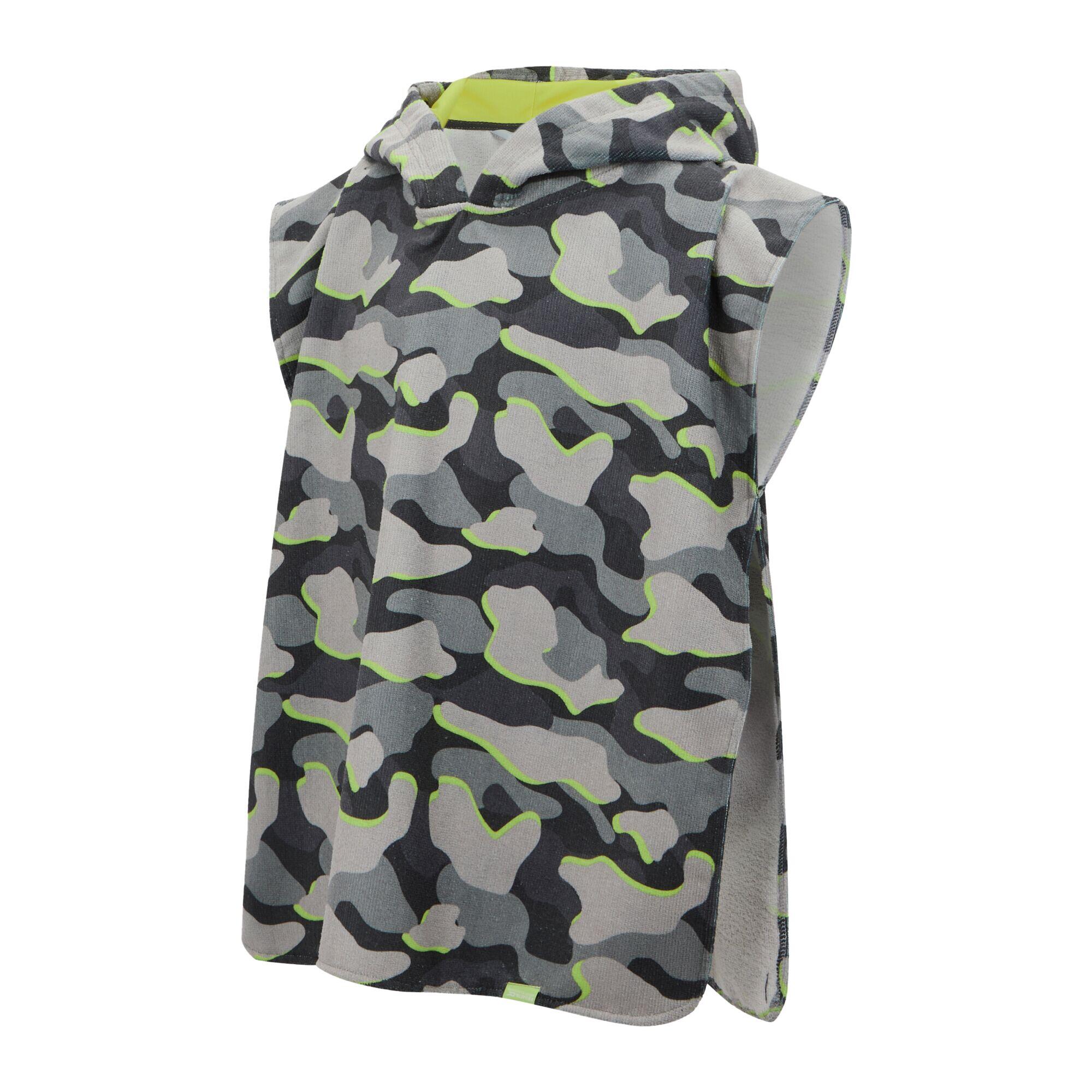 Peignoir Bain Motif/style Camouflage Enfant (Gris Foncé) 3/5