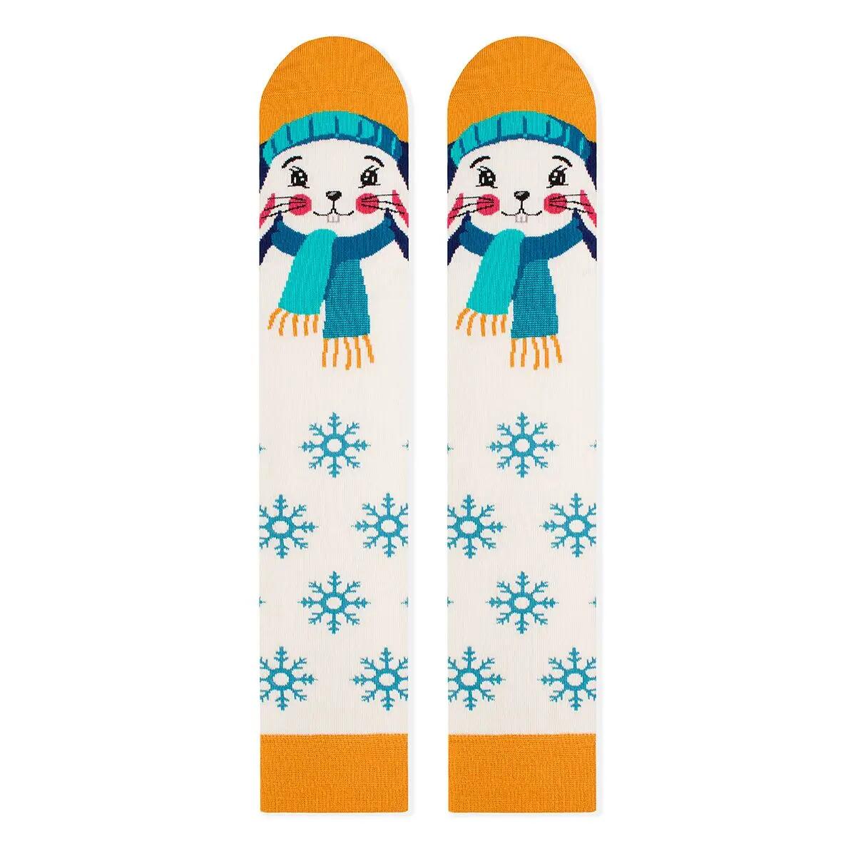 Chaussettes en bambou de Noël Comfort Feet 3/4 mi-mollet CHRISTMAS Lapin 2/2