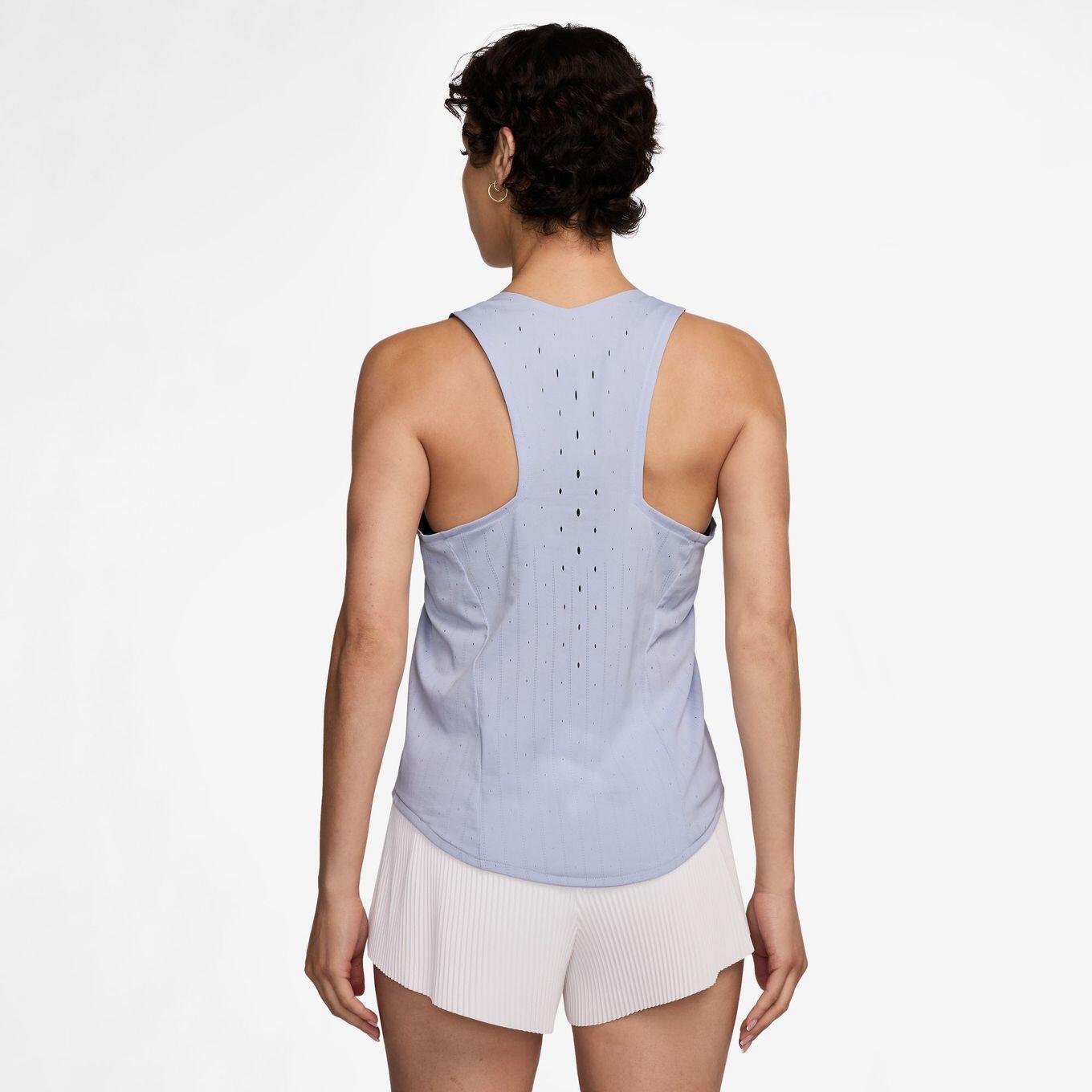 Nike Dri-Fit ADV Aeroswift Grau Blau Damen Tanktop 2/3