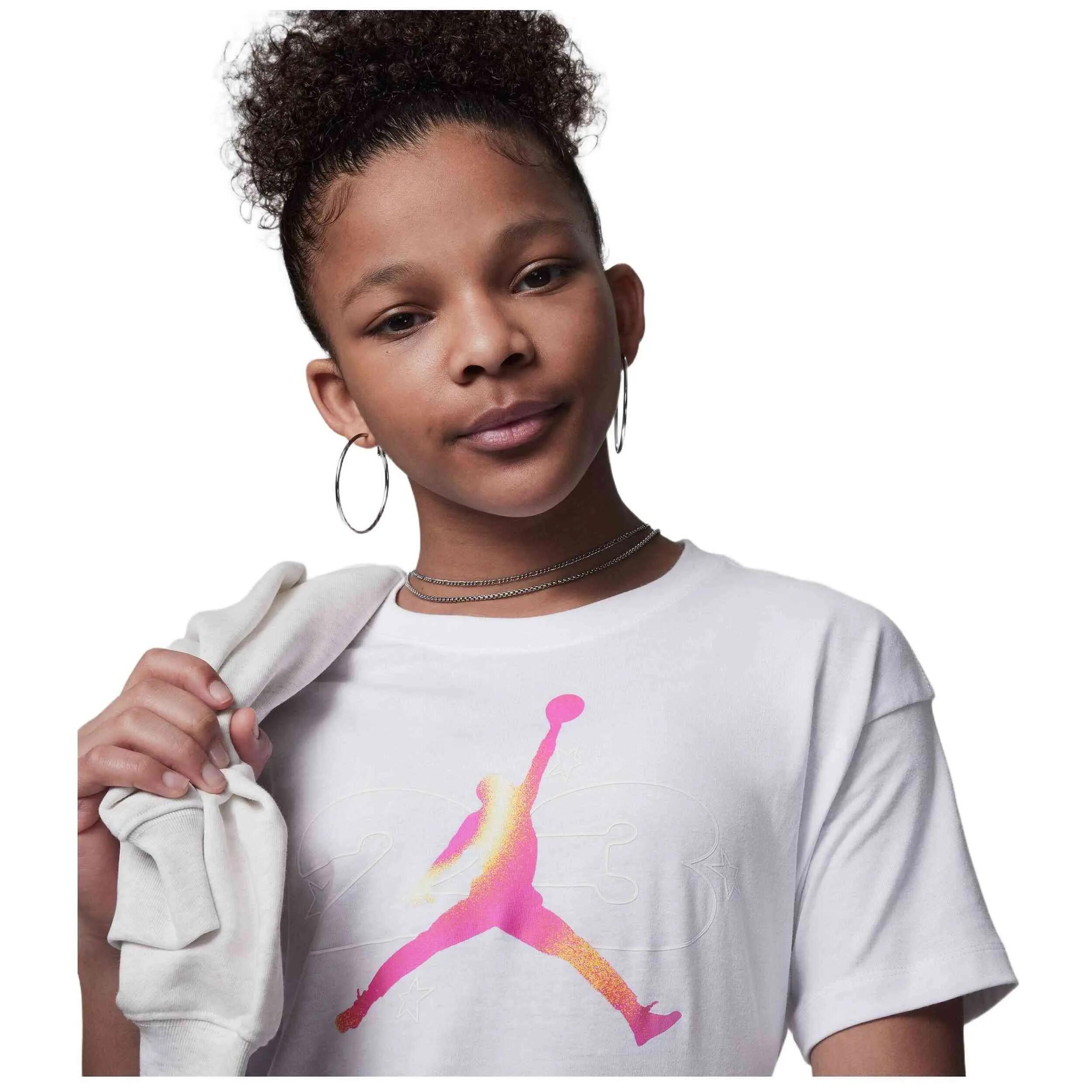 Camiseta de manga corta Jordan modelo 45D166-001 para niños unisex 3/3