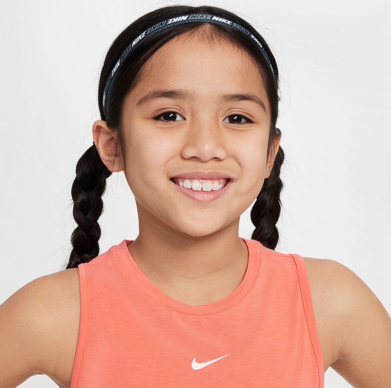 Camiseta de tirantes Nike Dri-Fit Pro rosa niña 3/4