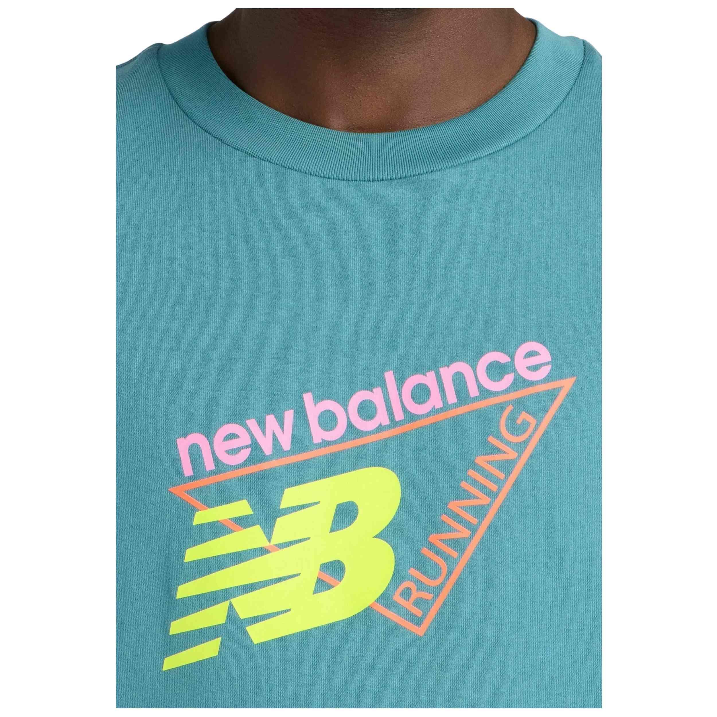 T-shirt met korte mouwen New balance model Neon T-Shirt voor unisex 3/5