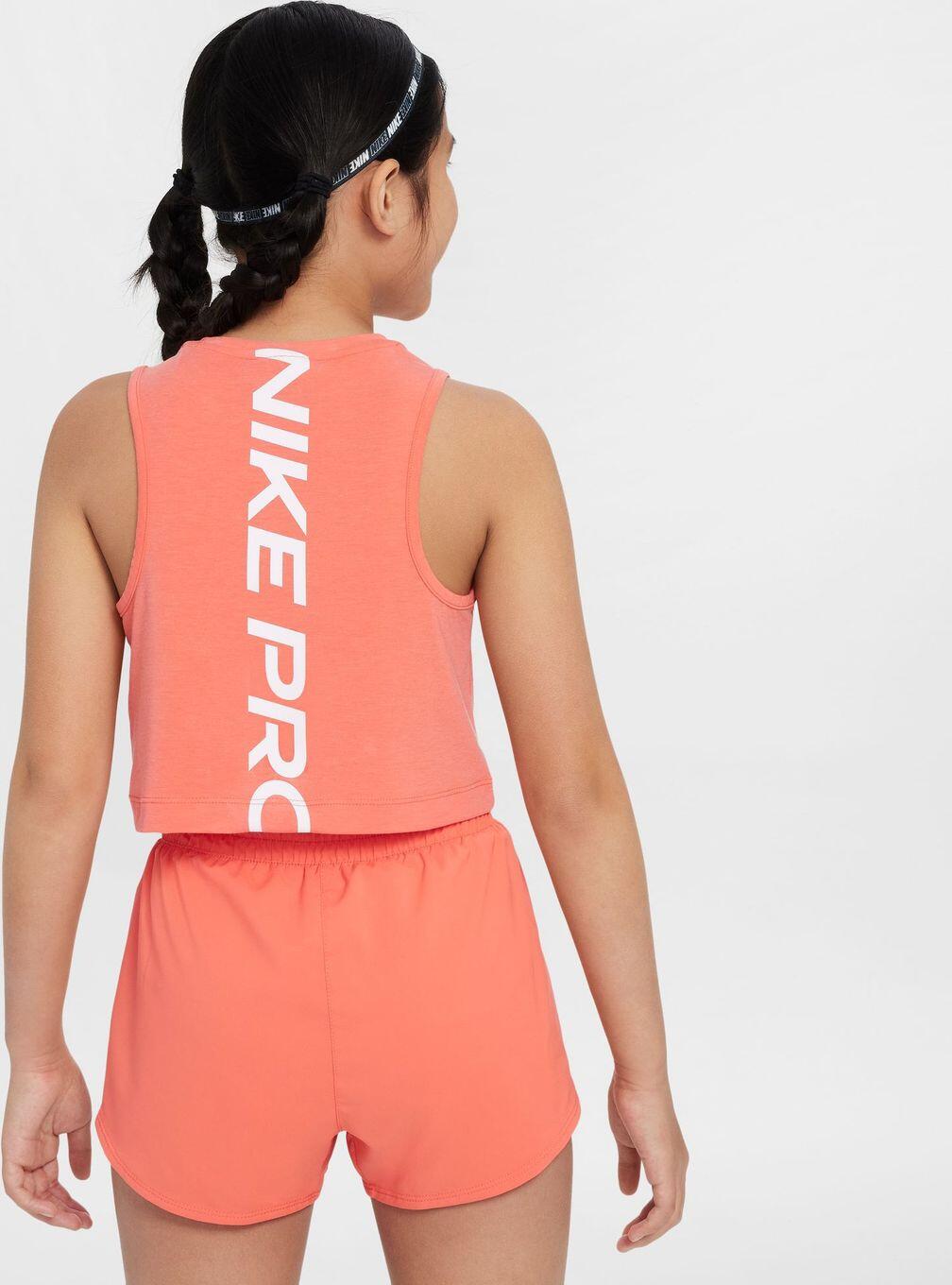 Camiseta de tirantes Nike Dri-Fit Pro rosa niña 2/4