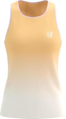 Dames compressport performance oranje tanktop