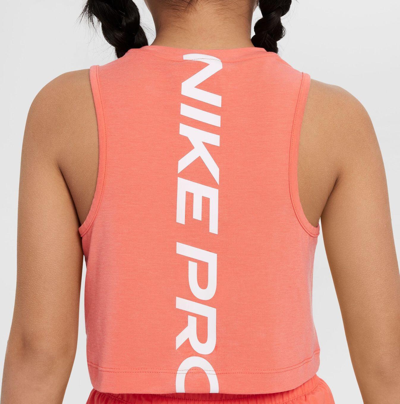 Camiseta de tirantes Nike Dri-Fit Pro rosa niña 4/4
