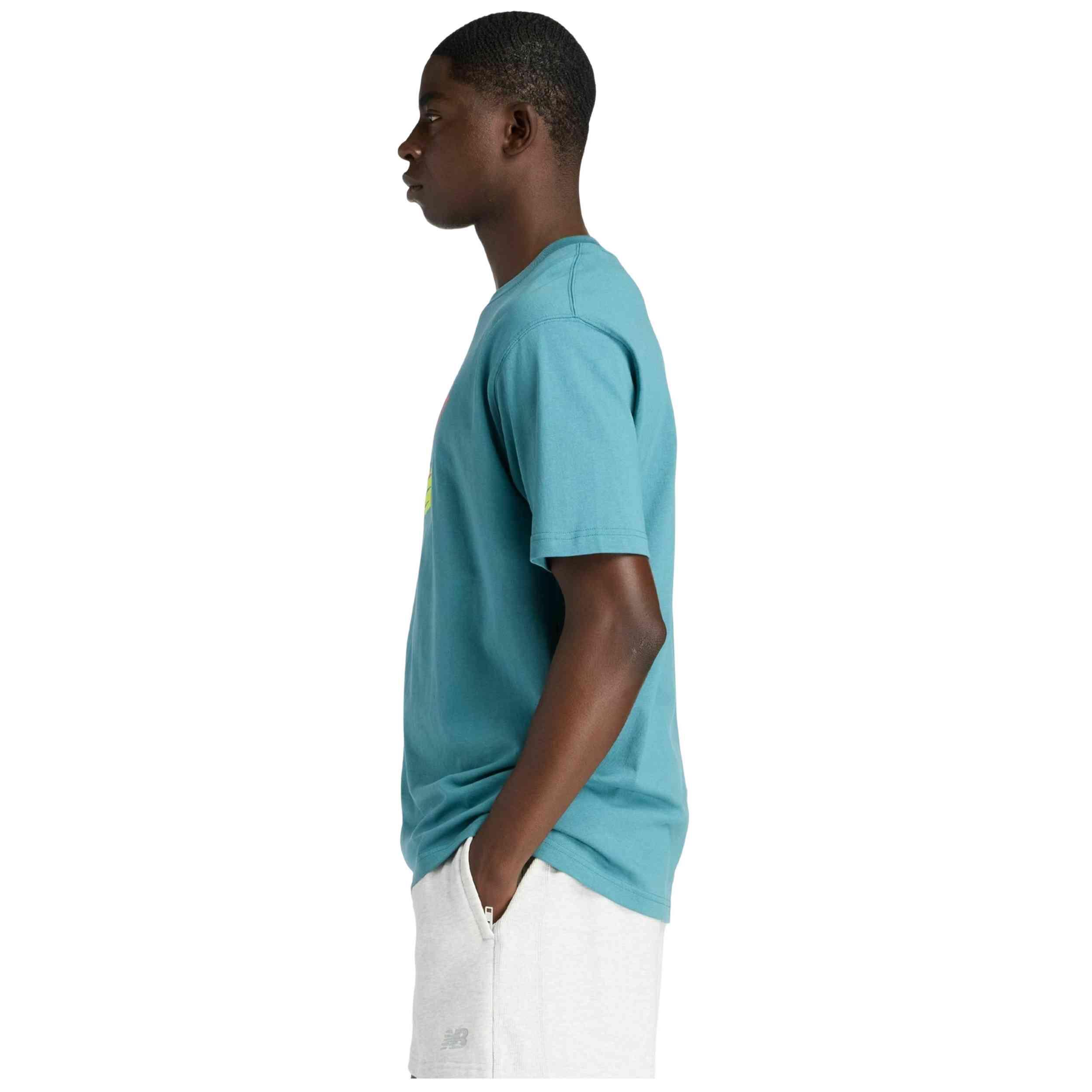 T-shirt met korte mouwen New balance model Neon T-Shirt voor unisex 4/5