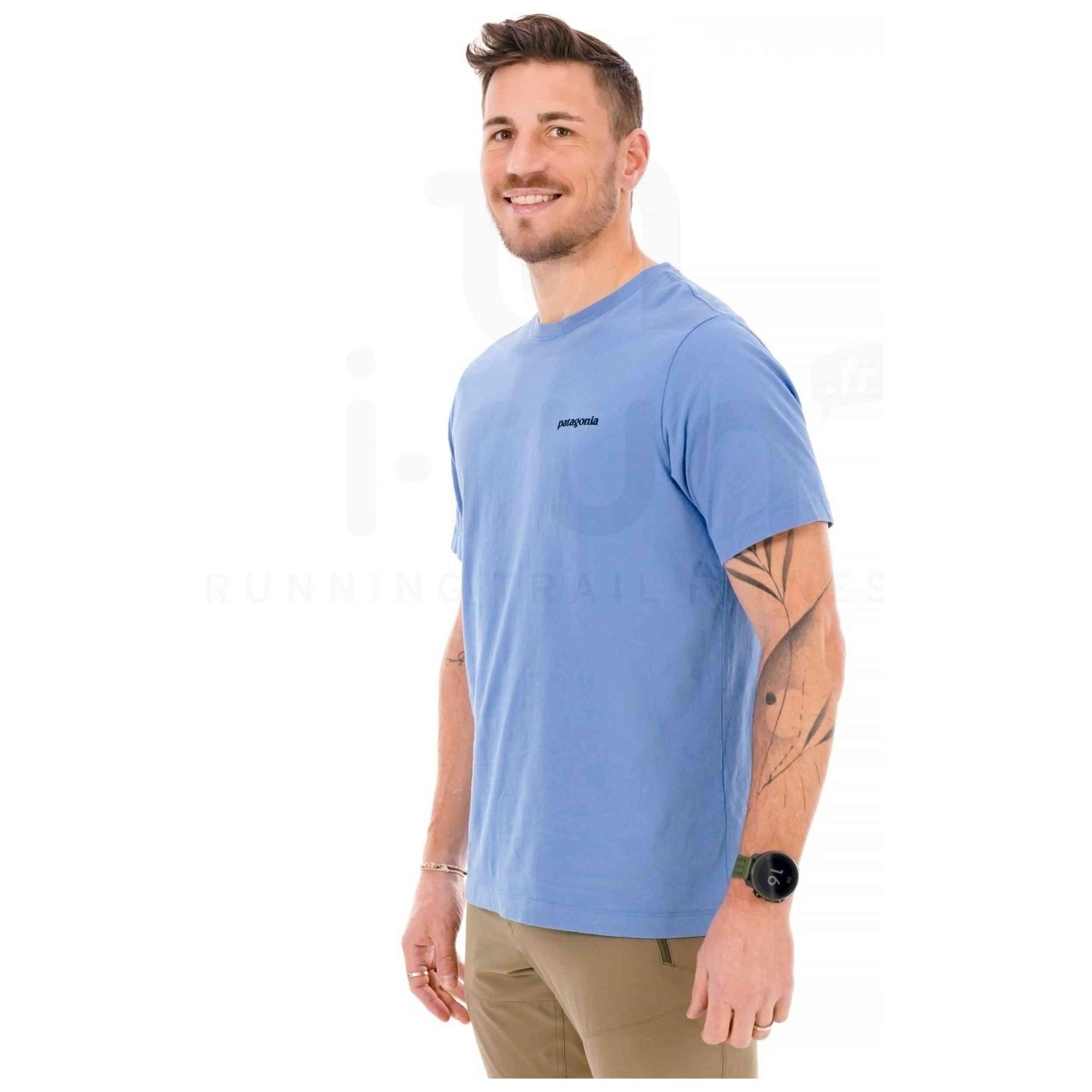 T-shirt met korte mouwen Patagonia model Camiseta Patagonia P-6 Logo voor mannen 2/4