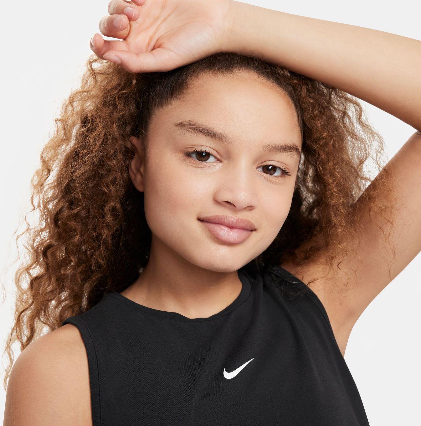 Débardeur Nike Dri-Fit Pro Noir Fille 3/4