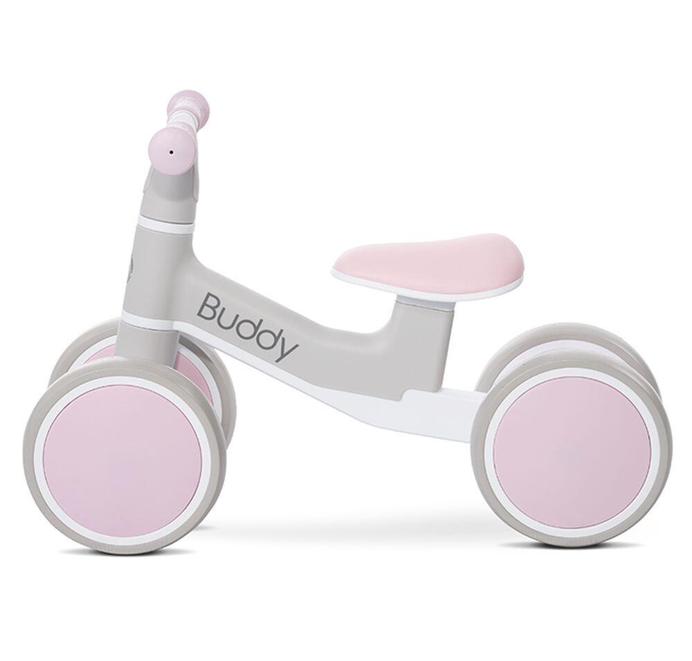 Infantil Paseo Bicicleta equilibrio BUDDY 4 ruedas asiento confort Pink 2/5