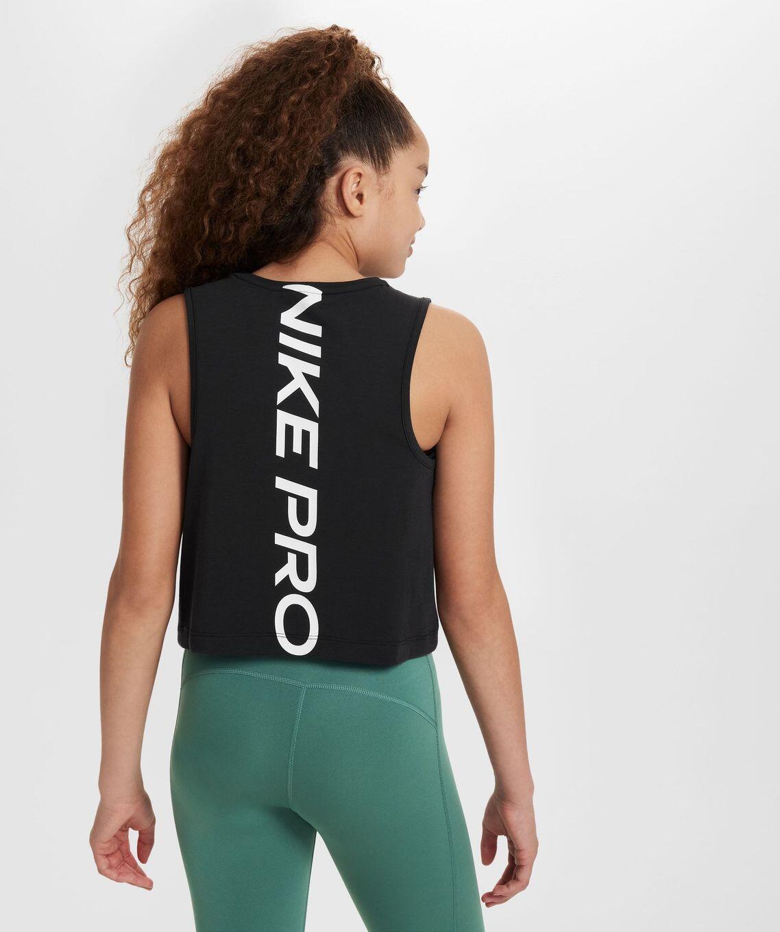 Débardeur Nike Dri-Fit Pro Noir Fille 2/4