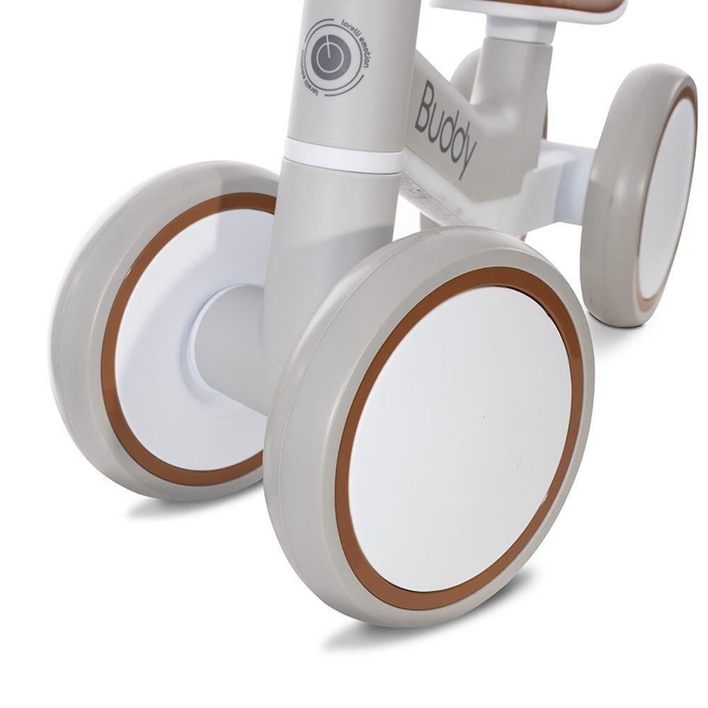 Infantil Paseo Bicicleta equilibrio BUDDY 4 ruedas asiento confort Beige 5/5
