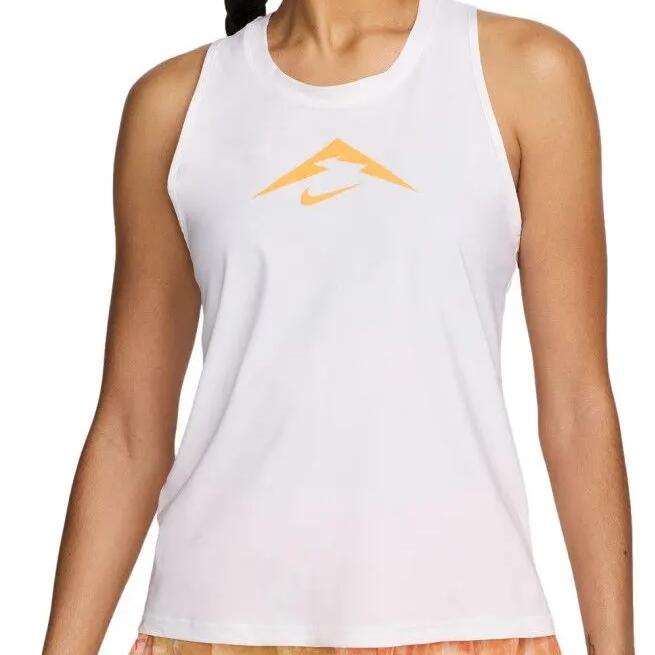 Nike Trail White Orange Women's Tank Top