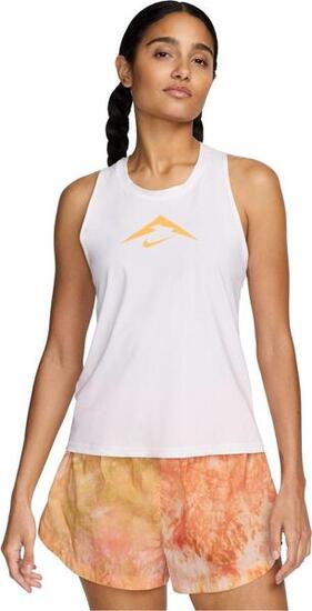 Débardeur Nike Trail Blanc Orange Femme