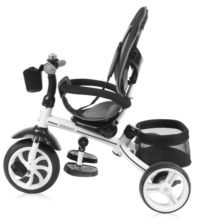 Infantil Paseo Triciclo 2 en 1 ROCKET control parental Black 4/5