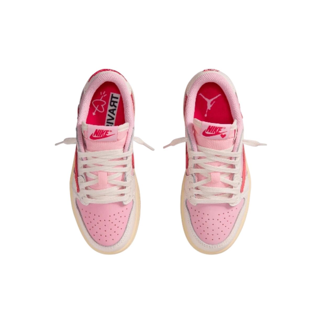 Chaussures  1 Retro Low OG SP Travis Scott Sail Tropical Pink Enfant 4/5