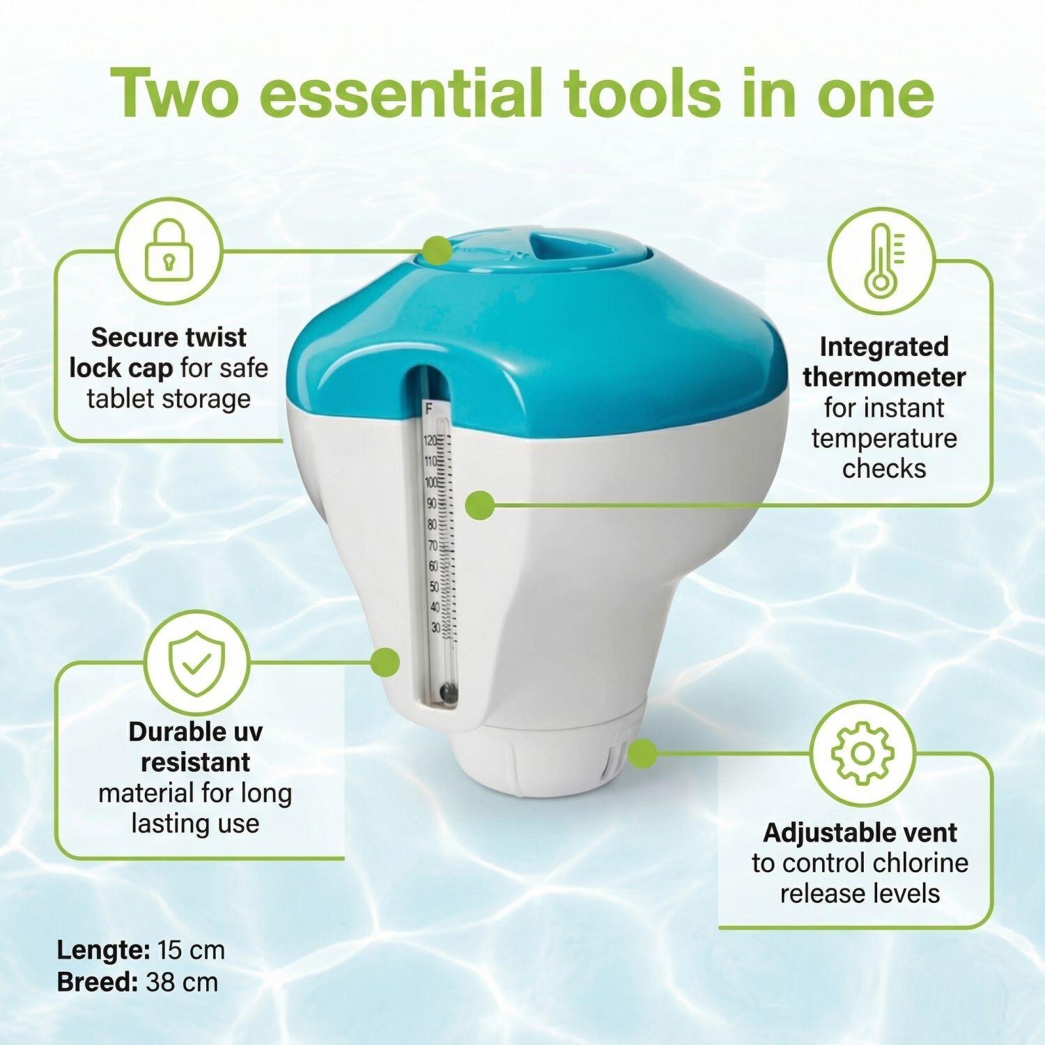 Kit d'entretien pour piscine – Entretien de piscine – 4 pièces - CB99 3/7