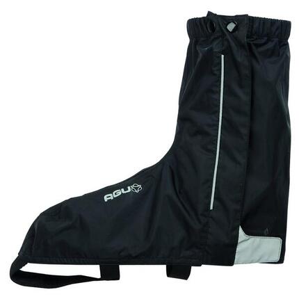 Ochraniacze na buty rowerowe wodoodporne z odblaskami czarne Essential