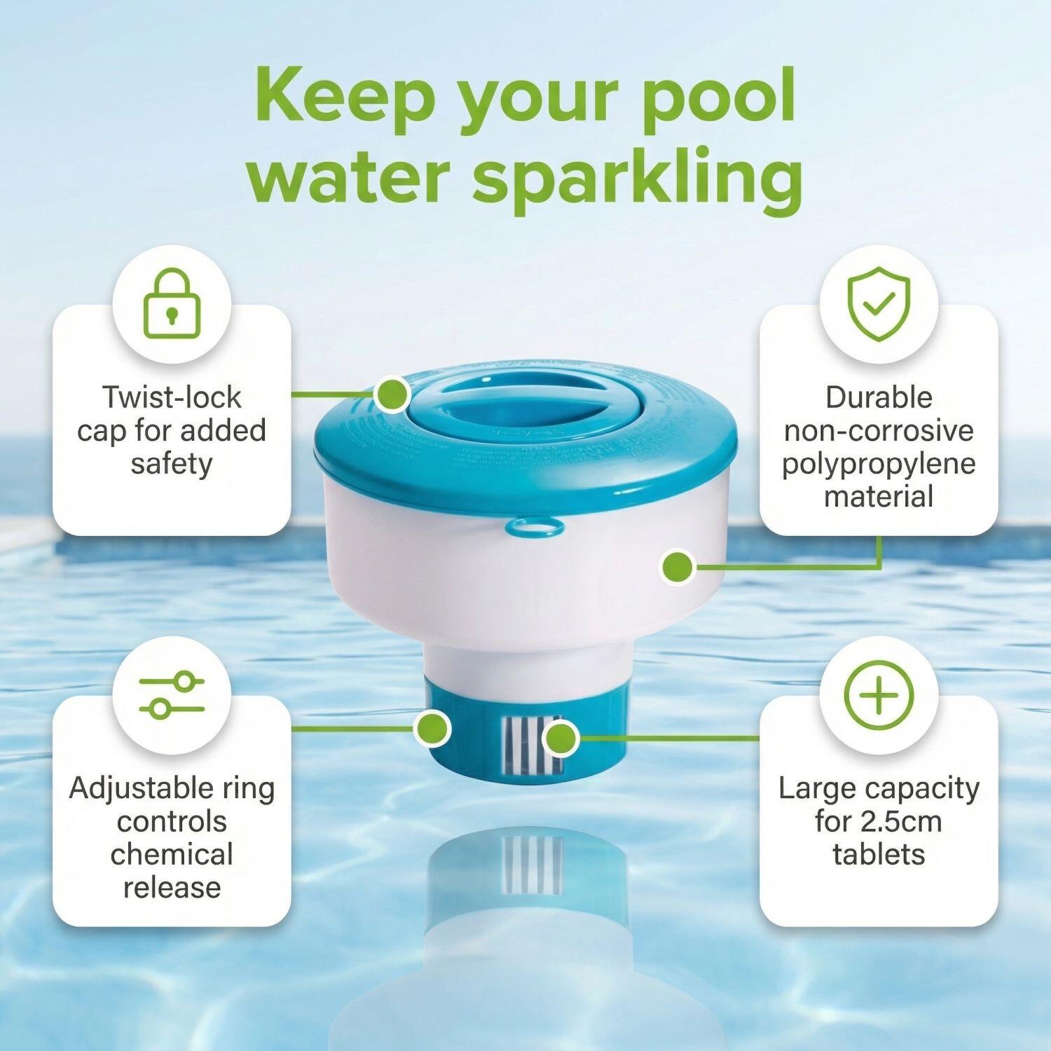 Kit d'entretien pour piscine – Entretien de piscine – 4 pièces - CB127 4/7